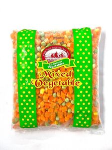 Légumes mixtes surgelés BQF de qualité supérieure, 1 kg – Maïs sucré, pois verts, cubes hachés, emballés sous vide en vrac, prêts à consommer, cuisson facile - Product Image 3