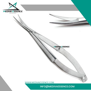 Mediva Essence Premium Surgery Oftalmología Instrumentos Castroviejo Tijeras curvas Acero inoxidable Sharp Cast - Product Image 5
