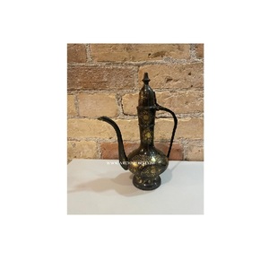 Dallah With Black Plated Finishing Design Factory Shiny Metal Coffee <b>Tea</b> Kettles Best for Home and Hotel Kitchenware Usage - Product Image 1