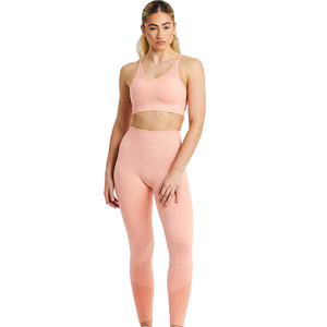 Ensemble de yoga sans manches pour femmes, 2 pièces 2024, sans couture, extensible, avec trous pour les pouces, léger, respirant et solide. - Product Image 1