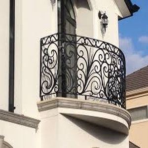 Garde-corps de balcon en fer forgé fabriqué au Vietnam avec design décoratif et finition enduite de poudre pour des balcons de sécurité élégants - Product Image 6