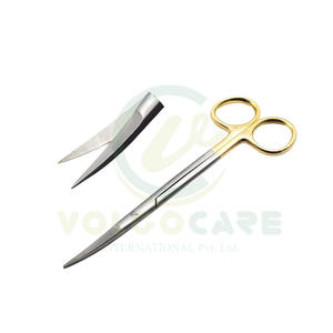 Vente en gros Volgocare International Extra Sharp Ciseaux chirurgicaux plaqués or incurvés de 5.5 pouces Coupe chirurgicale de précision durable - Product Image 1