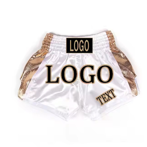 Pantalones cortos unisex Muay Thai de alta calidad, malla lateral, venta al por mayor, ropa de entrenamiento para Club de boxeo, logotipos personalizados XXS/XS, pantalones cortos personalizados 2025 - Product Image 1
