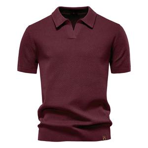 Chemises pour hommes grande taille de haute qualité en tissu jersey à manches courtes, couleur unie, respirantes, écologiques, décontractées pour l'été - Product Image 2