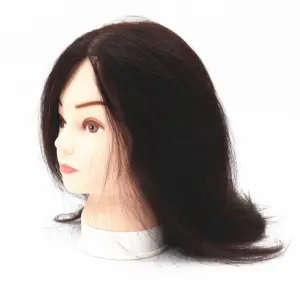 厂家直销美容100% 真人发廊练习美发师训练头人体模型娃娃人体模型头