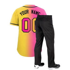 <b>Cheap</b> Baseball Softball Uniform <b>Set</b> New Arrival Training Wear 100% Polyester Sublimated Quick Dry Crew Neck 220g - Product Image 2