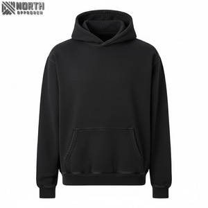 OEM personalizado Unisex Fleece Hoodie de doble cara Logo estampado bordado Hip Hop Streetwear Anti-encogimiento de los hombres y las mujeres de moda - Product Image 6