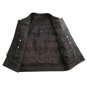 Gilet en cuir pour homme de la meilleure qualité, veste en cuir véritable, veste en cuir pour homme, vente chaude, vêtements pour homme - Product Image 5