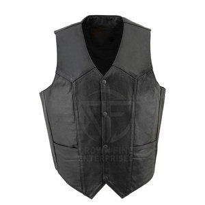 Veste en cuir à col montant pour hommes grande taille, style décontracté, respirante, hiver, utilisation en extérieur, vente en gros - Product Image 1