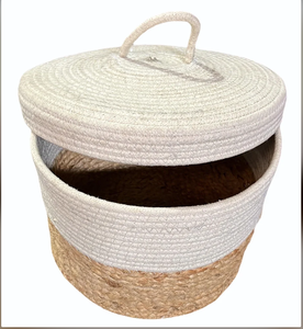 Eco-Friendly Waterproof Round Jute Gift Box for Wardrobe - Product Image 1