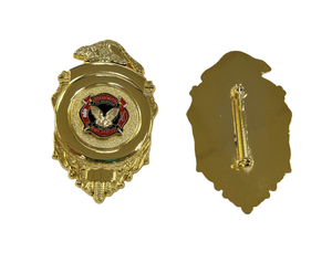 Insignia de Cuero Esmaltada y Chapada en Oro, Fundición a Presión de Metal Personalizada, Forma Irregular, Estilo Zhongshan, Alimentos/Vino/Motocicleta, Otros - Product Image 5