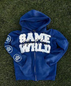 OEM Hombres 100% Algodón 480GSM Peso Pesado Transpirable Fleece Estampado Chándal Secado rápido Acampanado Conjunto Streetwear Gimnasio Otoño - Product Image 3