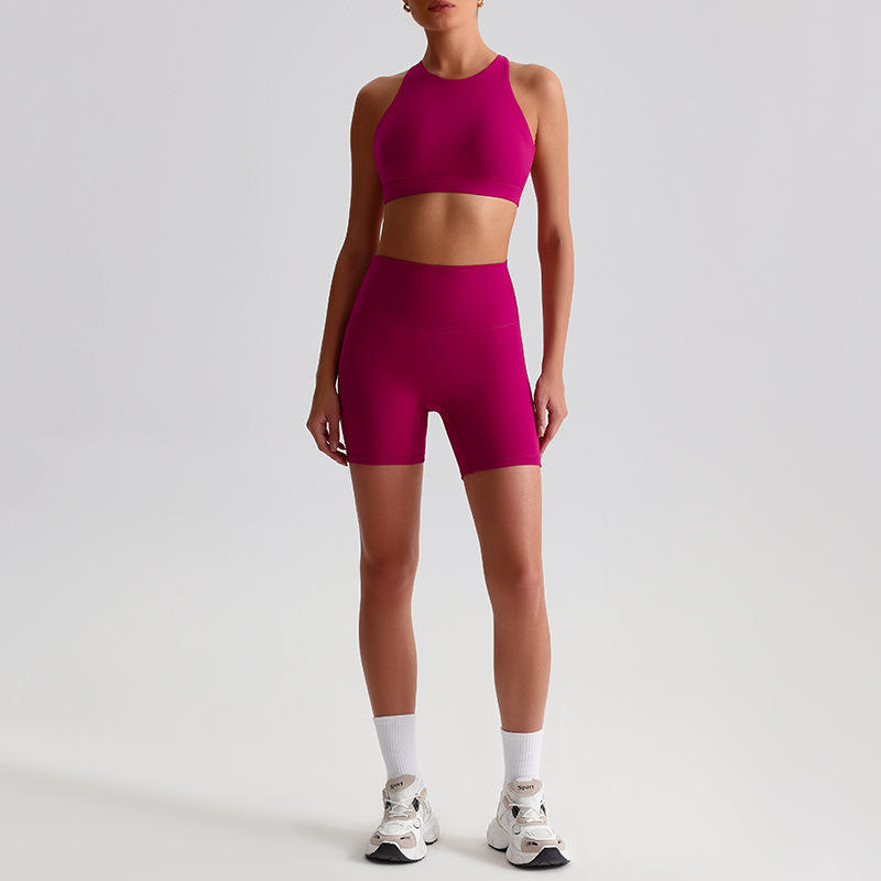 0198 ชุดสูทสีม่วงแดง