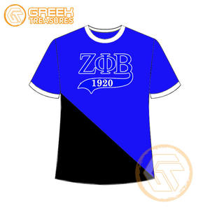 T-shirt pour femmes Zeta Phi Beta personnalisé en gros vêtements de sororité t-shirts en coton vêtements de fraternité pour femmes plus fines - Product Image 3