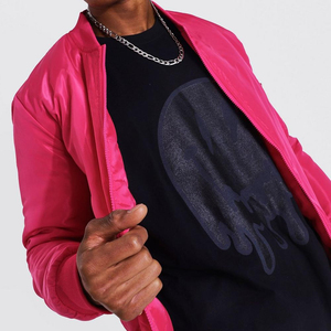 Chaqueta de Invierno Ligera de Alta Calidad al por Mayor, Chaqueta Bomber con Logotipo Personalizado OEM para Hombre, Chaqueta Bomber de Poliéster de Alta Calidad - Product Image 4
