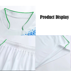 Ensemble d'uniformes d'entraînement de football personnalisé, maillot et short de football imprimés, séchage rapide, respirant, polyester, entraînement OEM ODM - Product Image 3