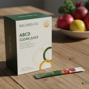 Yuyu Healthcare Corée ODM ABCD CLEAN JUICE Poudre Instantanée - Mélange Détox Pomme Betterave Carotte Fibres de Racine de Chicorée Santé Intestinale - Product Image 1
