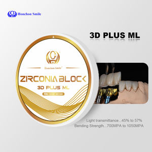 Honchon 3D Plus ml Dentaire Zircone <span class=keywords><strong>Dents</strong></span> Artificielles Couronne Produits Dentaires Zircone Bloc De Céramique - Product Image 3