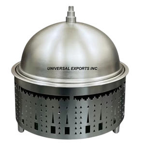 Diseñador Nogal Acabado Hotpot Tamaño personalizado Hecho a mano Diseñador Cazuela Clásico Elegante Nuevo Calentador de alimentos de metal - Product Image 4