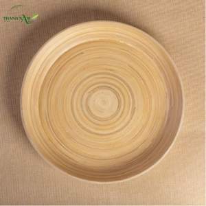 Bandeja de Bambú Hilado Artesanal - Duradera, Ligera, Ecológica, Fácil de Limpiar, Acabado Lacado para Catering y Uso Residencial - Product Image 3