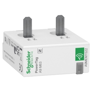 Sensore di Corrente PowerTag SCHNEIDER ELECTRIC A9MEM1522 Acti9 Monoconnect 1P+N Posizione Inferiore per Max 63A, Sensore di Energia - Product Image 1