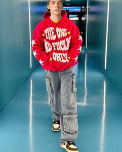 Sweat à capuche personnalisé imprimé bouffant 3d Streetwear surdimensionné Sweatshirts à capuche pour femmes Pull sans ficelle Sweat à capuche bouffant de qualité supérieure - Product Image 2