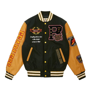 Chaquetas Letterman Casuales para Hombre, Chaqueta Letterman de Color Sólido, Chaqueta Letterman en Oferta para Hombre - Product Image 1