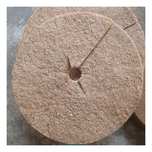 Disco de fibra de coco totalmente natural/anillo de base de disco de fibra de coco con fibra de coco para mejorar el jardín, proteger las raíces, evitar el crecimiento rápido de malezas - Product Image 1