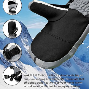 Gants de ski légers, nouvelle arrivée, respirants, anti-rides, meilleur design, imperméables, en cuir, doigts entiers, UV - Product Image 6