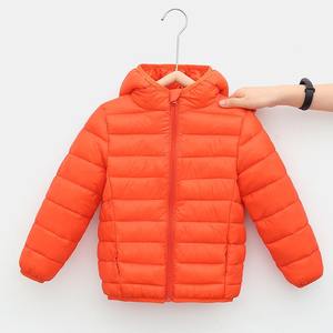 2025 <b>Kids</b> <b>Bubble</b> Coat Denim Puffer Jacket with Reversible Waterproof Warm Features Zipper Closure Hooded Collar Autumn Season - Product Image 2