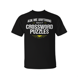 T-shirt Expert en mots croisés : Article promotionnel encourageant les autres à demander des détails sur vos puzzles - Product Image 3