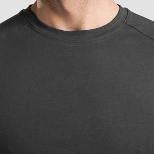 Camiseta Oversize de Corte Ajustado Critical Tee en Gris Oscuro, Tejido Liso de 300 Gramos para Ejercicio - Product Image 5