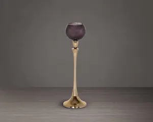 Lot de 3 chandeliers hauts piliers avec verre votif pour la maison hôtels bougeoirs votifs en verre pour la décoration de mariage - Product Image 3