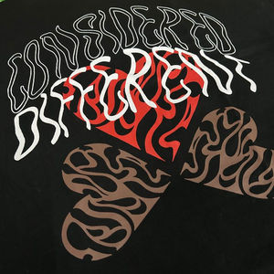 Camiseta formal de gran tamaño para hombre, manga corta, cuello redondo, cuello alto, serigrafiado, punto sólido, cuello redondo corto - Product Image 5