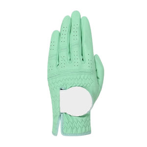 Gran oferta, guantes de Golf de cuero Cabretta blancos Súper suaves, tela transpirable, Material de logotipo personalizado, guantes de Golf duraderos de piel de oveja - Product Image 3