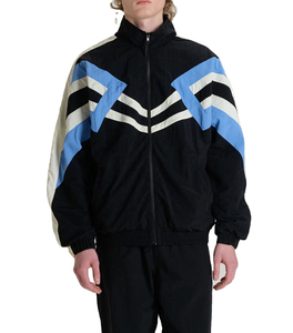 Vente en gros de survêtement en nylon de haute qualité, respirant, avec logo brodé personnalisé, survêtement coupe-vent grande taille - Product Image 1