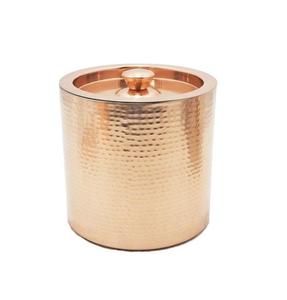 Cubo de hielo de cobre martillado Premium con aspecto tradicional y acabado artístico para fiestas cenas y servicio de bar con clase - Product Image 2