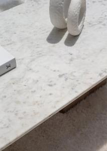 Mesa de centro de mármol hecha a mano, madera de mango macizo, diseño moderno de primera calidad, muebles de sala de estar para uso doméstico de lujo - Product Image 4