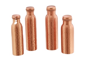 Botellas de cobre hechas a medida de metal en una variedad de patrones adecuados para regalar y para tiendas caseras - Product Image 2