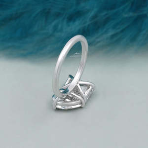 Toi et Moi แหวนหมั้นเพชรมรกตและลูกแพร์ในทองคำขาวที่ได้รับการรับรอง - Product Image 5