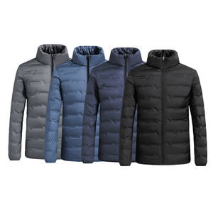 Personnalisé de haute qualité hommes grande taille col doudoune manteaux hiver léger imperméable chaud bulle doudoune - Product Image 2
