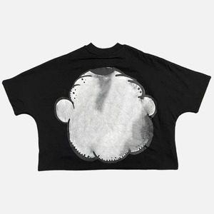 เสื้อยืดครอปทรงหลวมไร้รอยต่อสำหรับผู้ชายและผู้หญิงเสื้อครอปเข้ารูปแนวฮิปฮอปโอเวอร์ไซส์ - Product Image 2
