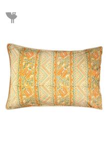 Funda De Almohada decorativa Floral Mughal bloque de mano impreso en Coral para uso doméstico o hotelero para decoración de hospitales también - Product Image 5