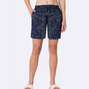 Shorts blancs pour femmes, taille élastique, légers, extensibles, 100% coton, tissu polaire respirant, fermeture à cordon, décontractés, unis - Product Image 3