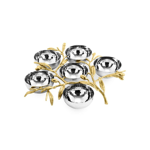 Set of 2 Gold Polished <b>Chocolate</b> Dry Fruit Serving Bowls Trending Round Design in Different Sizes for Wedding and Events - Product Image 5