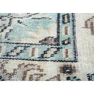 พรมขนสัตว์ถักมือสไตล์วินเทจ สีเบจและสีน้ำตาล ลายเหรียญแบบนามธรรม รูปทรงสี่เหลี่ยมผืนผ้า สำหรับตกแต่งบ้าน ห้องนั่งเล่น ทางเดิน รุ่น Pae-2839 - Product Image 3