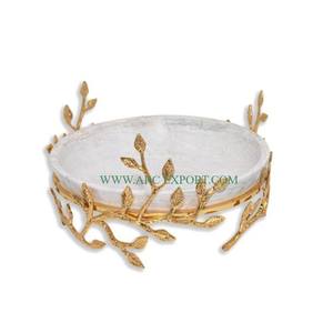 <b>Flower</b> Designer Aluminum Base Stainless Steel <b>Mirror</b> Polished Round Metal Food Mixing Bowl for Top Selling Factory Direct Supply - Product Image 6