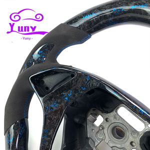 Racing phong cách xe ô tô chỉ đạo Wheel đối với Chevrolet 2013 2019 <span class=keywords><strong>Corvette</strong></span> <span class=keywords><strong>C7</strong></span> Z06 ZR1 <span class=keywords><strong>Z51</strong></span> giả mạo sợi carbon tùy biến - Product Image 4