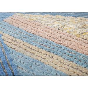 พรมขนสัตว์ถักมือลายแอ็บสแตรก Aiwb-4017 สีทอง ผสมไหมไผ่ สำหรับห้องนั่งเล่น รูปทรงสี่เหลี่ยมผืนผ้า ขนาด 9x12 ฟุต เหมาะสำหรับใช้ในบ้านและทางเดิน - Product Image 3