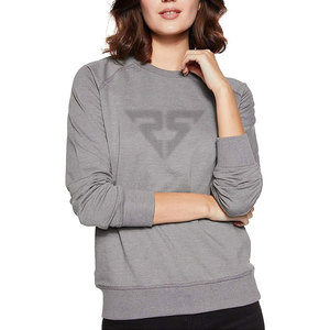 New Look, venta al por mayor, sudadera personalizada con cuello redondo, sudadera con estampado negro para mujer, sudadera de lana de la mejor calidad - Product Image 2